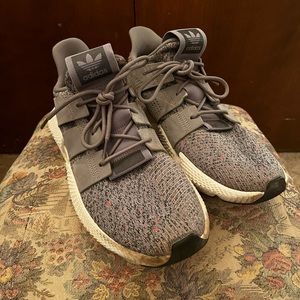 Adidas Men’s Shoes - Grey & White - U.S. 12